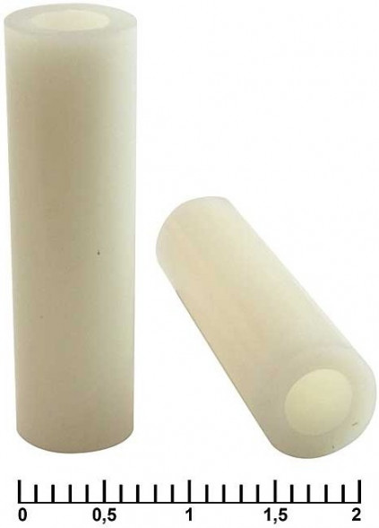 ф7-4x25 втулка пластиковая для печатной платы (10 штук)