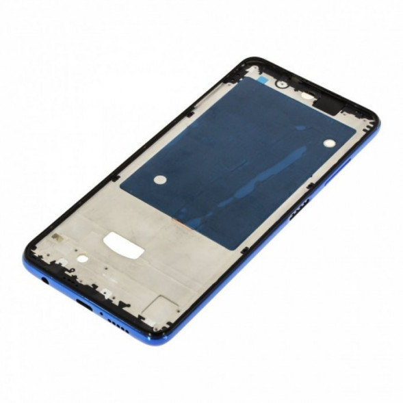 Рамка дисплея для Xiaomi Poco X3 NFC M2007J20CG, X3 Pro M2102J20SG (Синий) средняя часть
