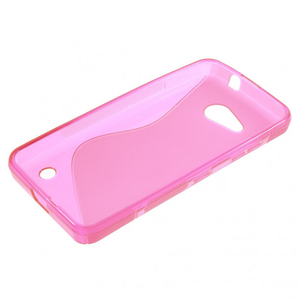 Антискользящий чехол накладка для Microsoft Lumia 550 (Малиновый)