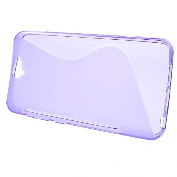Антискользящий чехол накладка для HTC One A9 (Фиолетовый)
