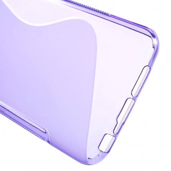 Антискользящий чехол накладка для HTC One A9 (Фиолетовый)