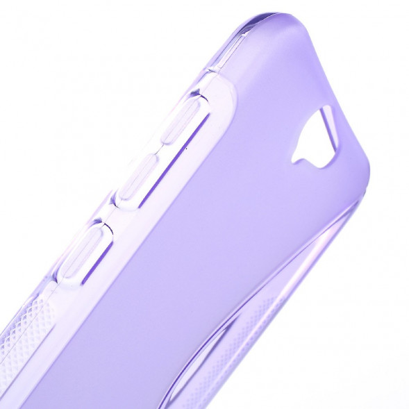 Антискользящий чехол накладка для HTC One A9 (Фиолетовый)