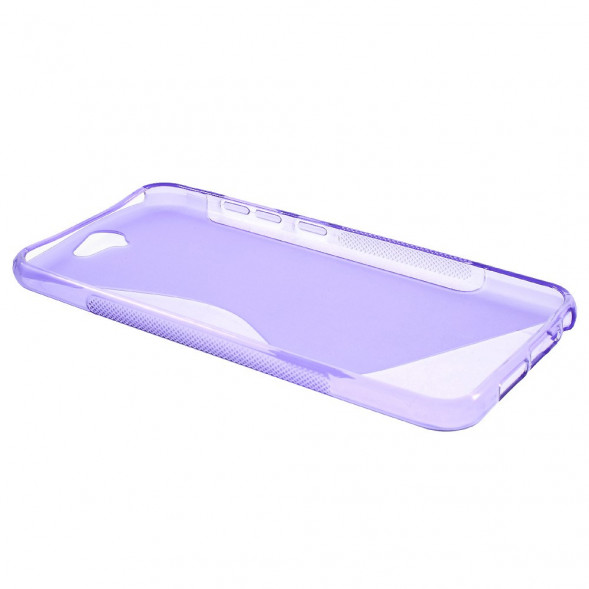 Антискользящий чехол накладка для HTC One A9 (Фиолетовый)