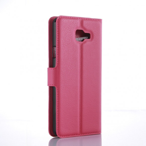 Чехол книжка с визитницей для Samsung Galaxy A7 (2016) SM-A710F (Малиновый)