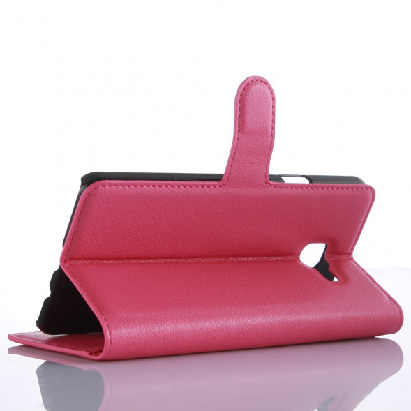Чехол книжка с визитницей для Samsung Galaxy A7 (2016) SM-A710F (Малиновый)