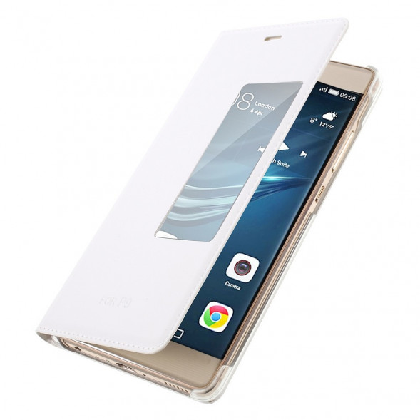 Чехол с окном информации Wake UP - Sleep для Huawei P9 (Белый)