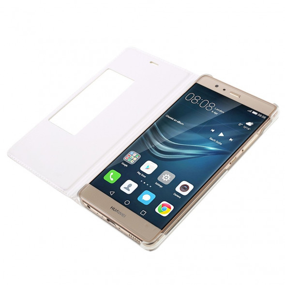 Чехол с окном информации Wake UP - Sleep для Huawei P9 (Белый)