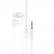 Проводные наушники Borofone BM61 Wanderer Universal Earphones With Mic (белая)