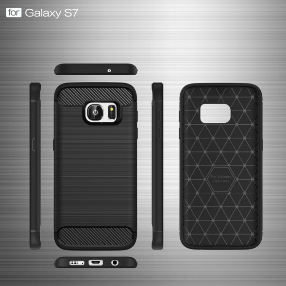 Чехол Carbon Fiber для Samsung Galaxy S6 G920 (зеленый)