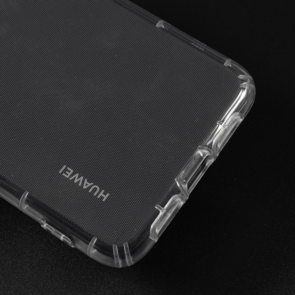 Силиконовый чехол с ребрами жесткости для Huawei P20 (прозрачный)