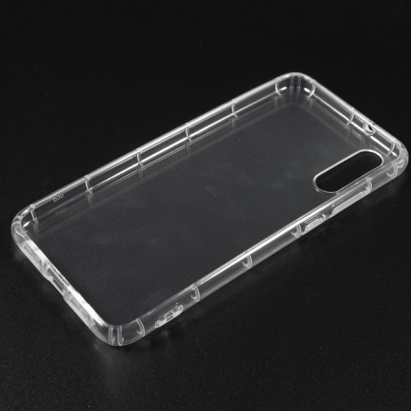 Силиконовый чехол с ребрами жесткости для Huawei P20 (прозрачный)