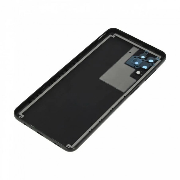 Задняя крышка для Samsung SM-A125F (Galaxy A12), SM-A127F (A12 Nacho) со стеклом камеры (Черный)