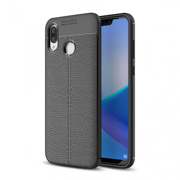 Чехол-накладка Litchi Grain для Huawei Honor Play (черный)