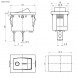 KCD1-101-C3-GR/2P on-off Переключатель клавишный (рокерный)