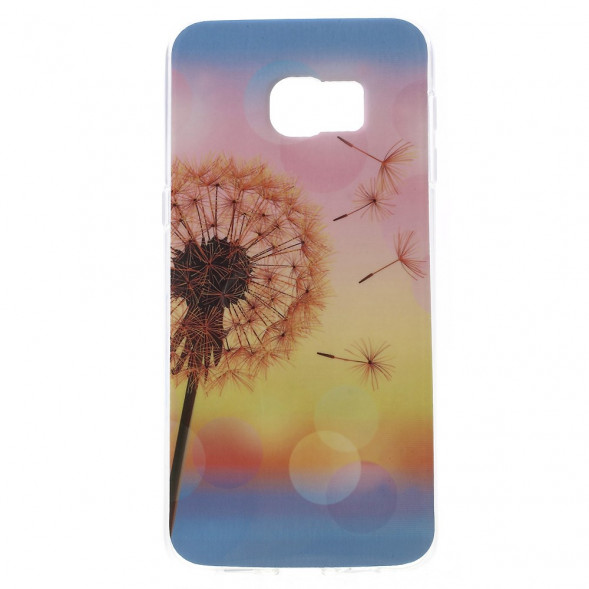 TPU Чехол с рисунком для Samsung Galaxy S6 EDGE+ G928 (Одуванчик)