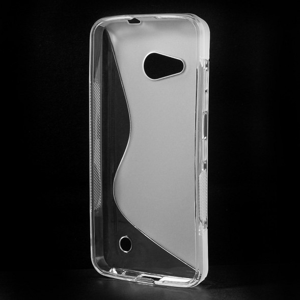 Антискользящий чехол накладка для Microsoft Lumia 550 (Прозрачный)