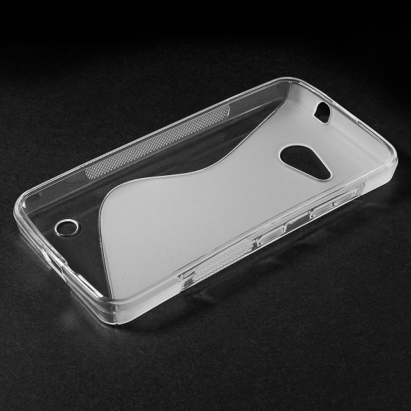 Антискользящий чехол накладка для Microsoft Lumia 550 (Прозрачный)