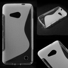 Антискользящий чехол накладка для Microsoft Lumia 550 (Прозрачный)