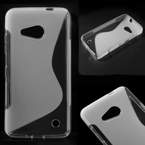 Антискользящий чехол накладка для Microsoft Lumia 550 (Прозрачный)