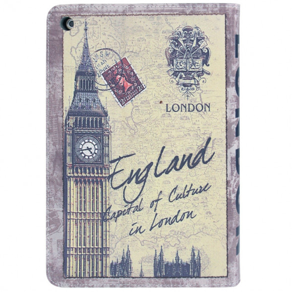 Чехол книжка с рисунком для iPad Air (Big Ben)