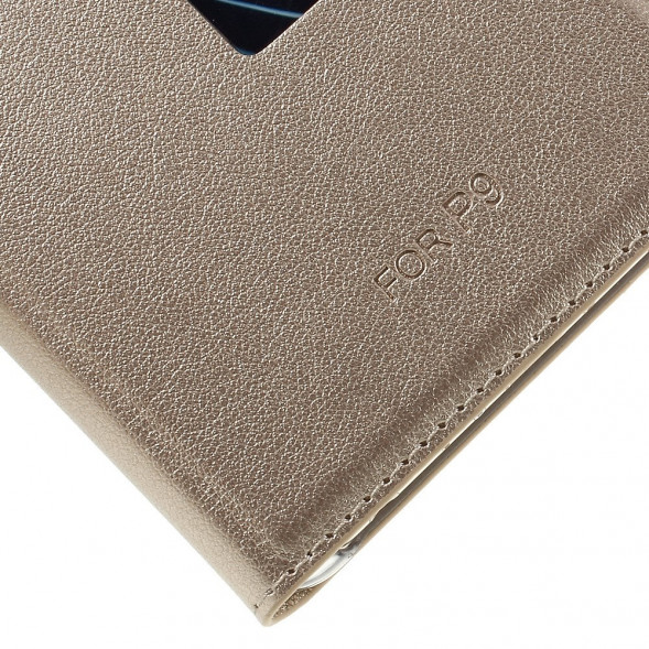 Чехол с окном информации Wake UP - Sleep для Huawei P9 (Золотой)