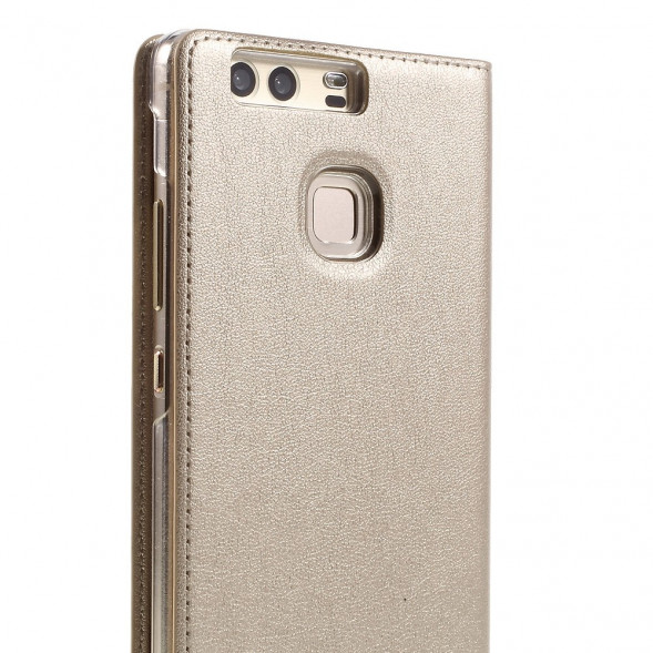 Чехол с окном информации Wake UP - Sleep для Huawei P9 (Золотой)