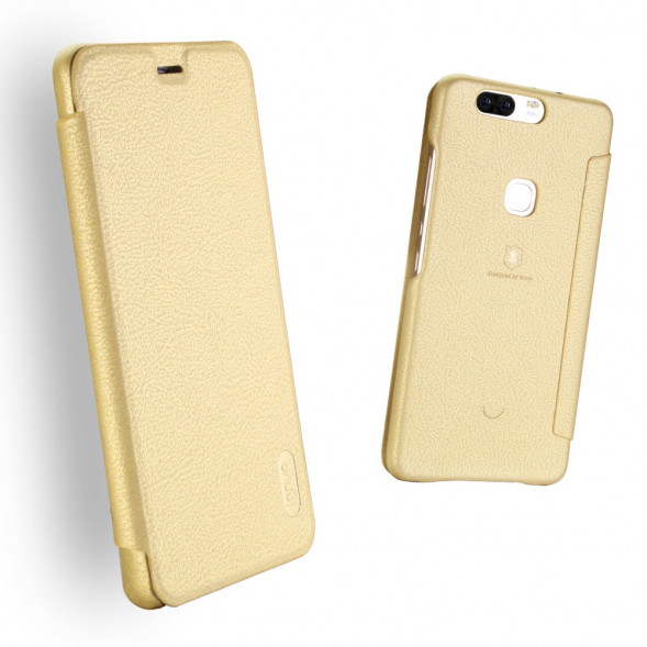Чехол книжкой LENUO для Huawei Honor V8 (золотой)