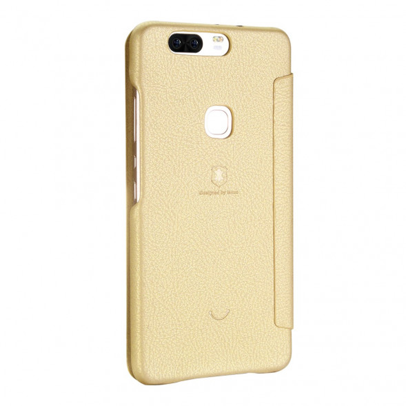 Чехол книжкой LENUO для Huawei Honor V8 (золотой)