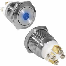 Кнопка антивандал. GQ19F-10D/B/N off-(on)