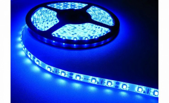 5050 300LED IP33 12V BLUE Светодиодная лента 5 метров (синий)