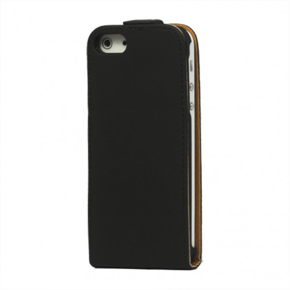 Чехол флип для iPhone 5, 5S, SE (черный)