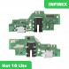 Шлейф для Infinix Hot 10 Lite (X657B) нижняя плата на разъем зарядки, гарнитуры, микрофон