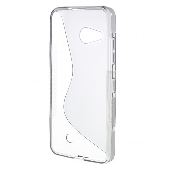 Антискользящий чехол накладка для Microsoft Lumia 550 (Серый)