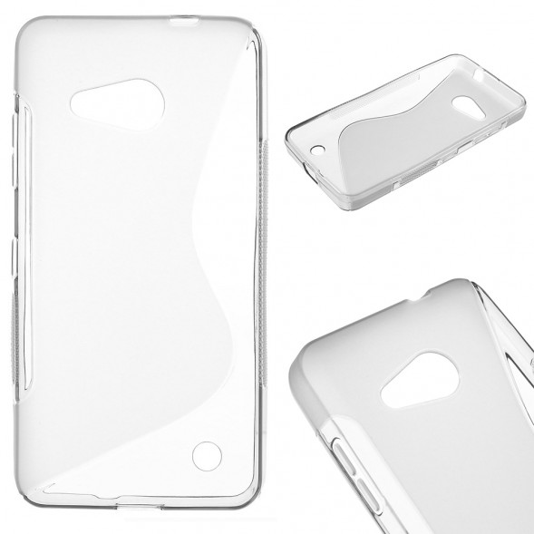 Антискользящий чехол накладка для Microsoft Lumia 550 (Серый)
