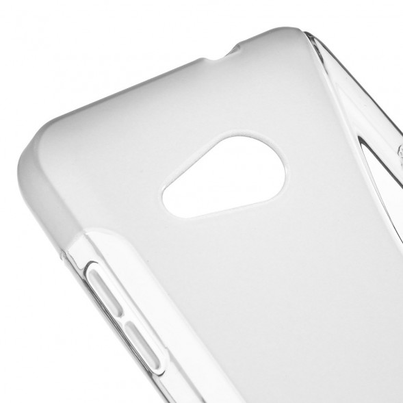 Антискользящий чехол накладка для Microsoft Lumia 550 (Серый)