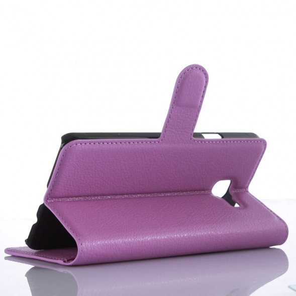 Чехол книжка с визитницей для Samsung Galaxy A7 (2016) SM-A710F (Фиолетовый)
