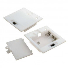 AAAх3 switch 62х62х14mm Батарейный отсек с выключателем (белый)