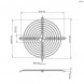Решетка 170x170mm вентиляторная металлическая