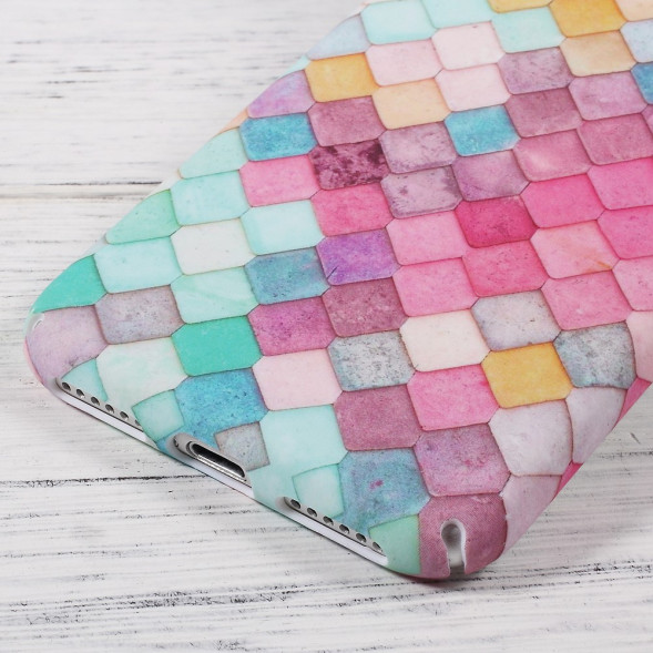 Матовый ромбовидный чехол накладка для iPhone 8 / 7