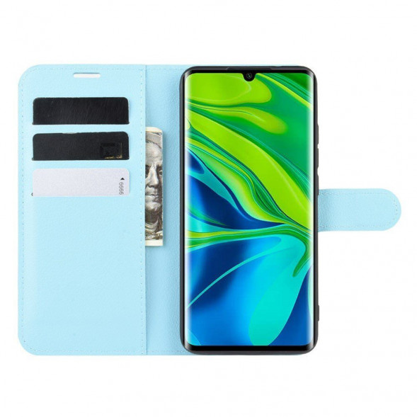 Чехол книжка для Xiaomi Mi Note 10, Mi Note 10 Pro, Mi CC9 Pro (голубой)
