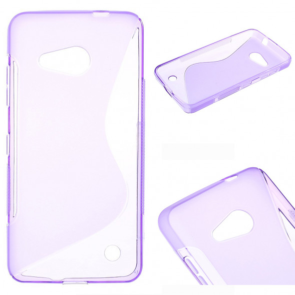 Антискользящий чехол накладка для Microsoft Lumia 550 (Фиолетовый)