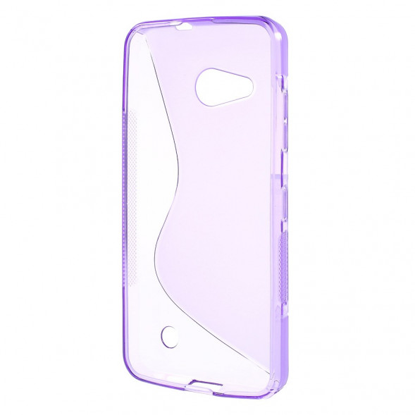 Антискользящий чехол накладка для Microsoft Lumia 550 (Фиолетовый)