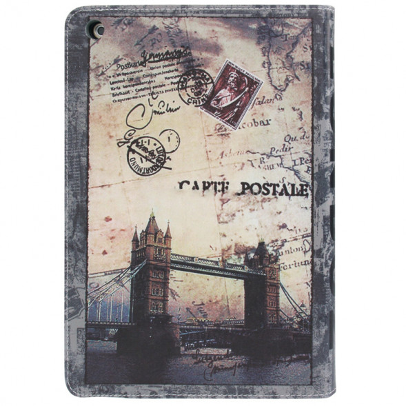 Чехол книжка с рисунком для iPad Air (London Bridge Pattern)