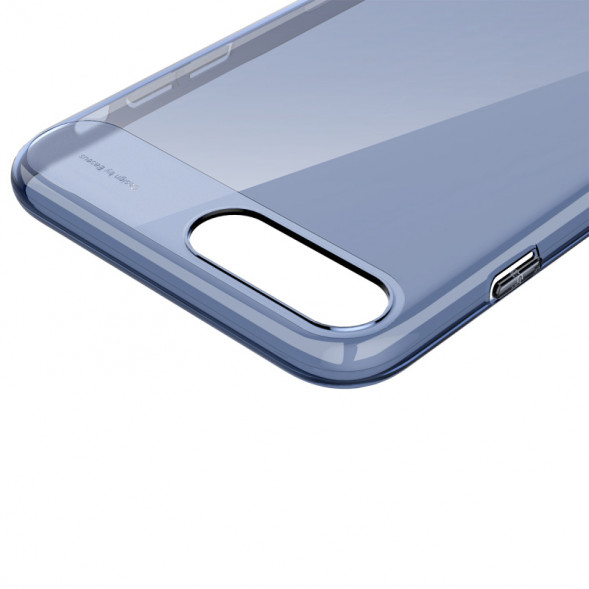 Голубой чехол накладка Baseus Sky для iPhone 7 Plus