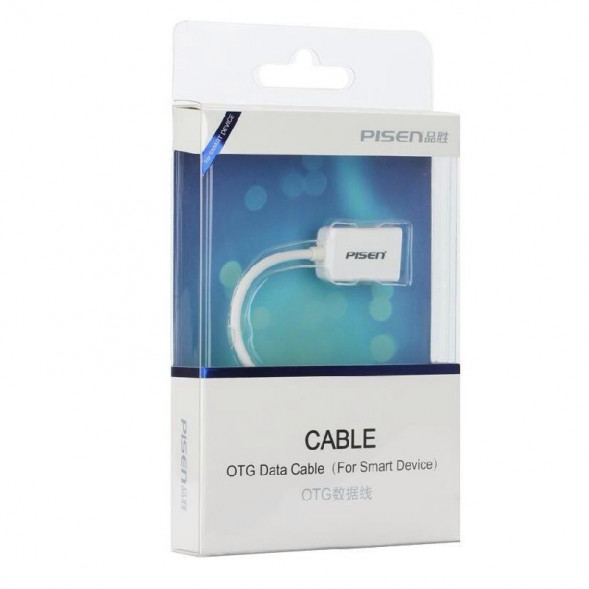 Кабель OTG USB - micro USB (Pisen)