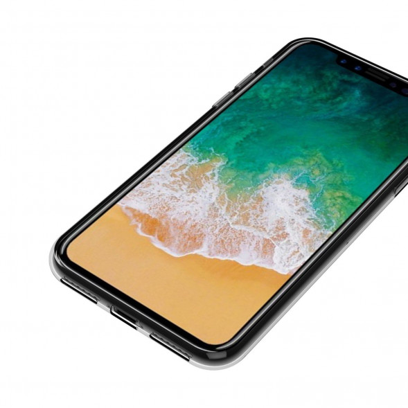 Силиконовый TPU чехол для iPhone X (прозрачный)