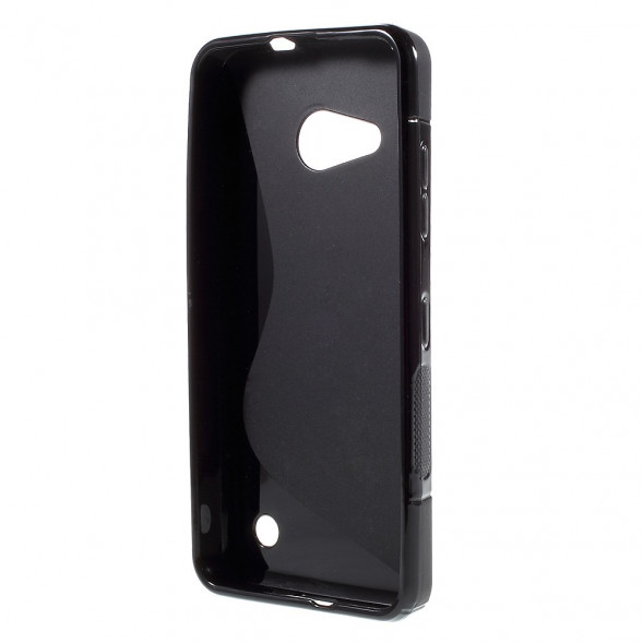 Антискользящий чехол накладка для Microsoft Lumia 550 (Черный)