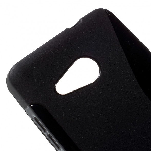 Антискользящий чехол накладка для Microsoft Lumia 550 (Черный)