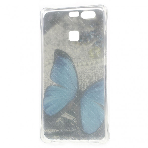 Чехол-накладка с рисунком для Huawei P9 (Бабочка)