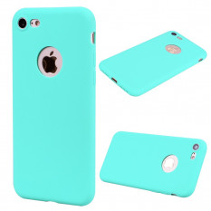 Матовый мягкий чехол для iPhone 8 / 7 (голубой)